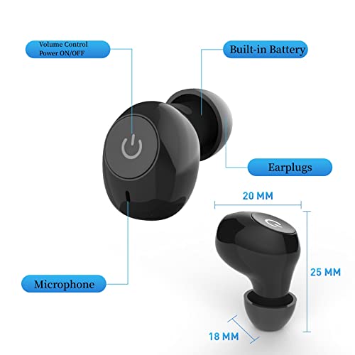 Black Single Earbuds Hearing Aids