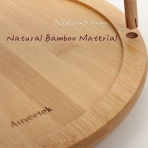 Bamboo Spice Rack Organizer Lazy Susan