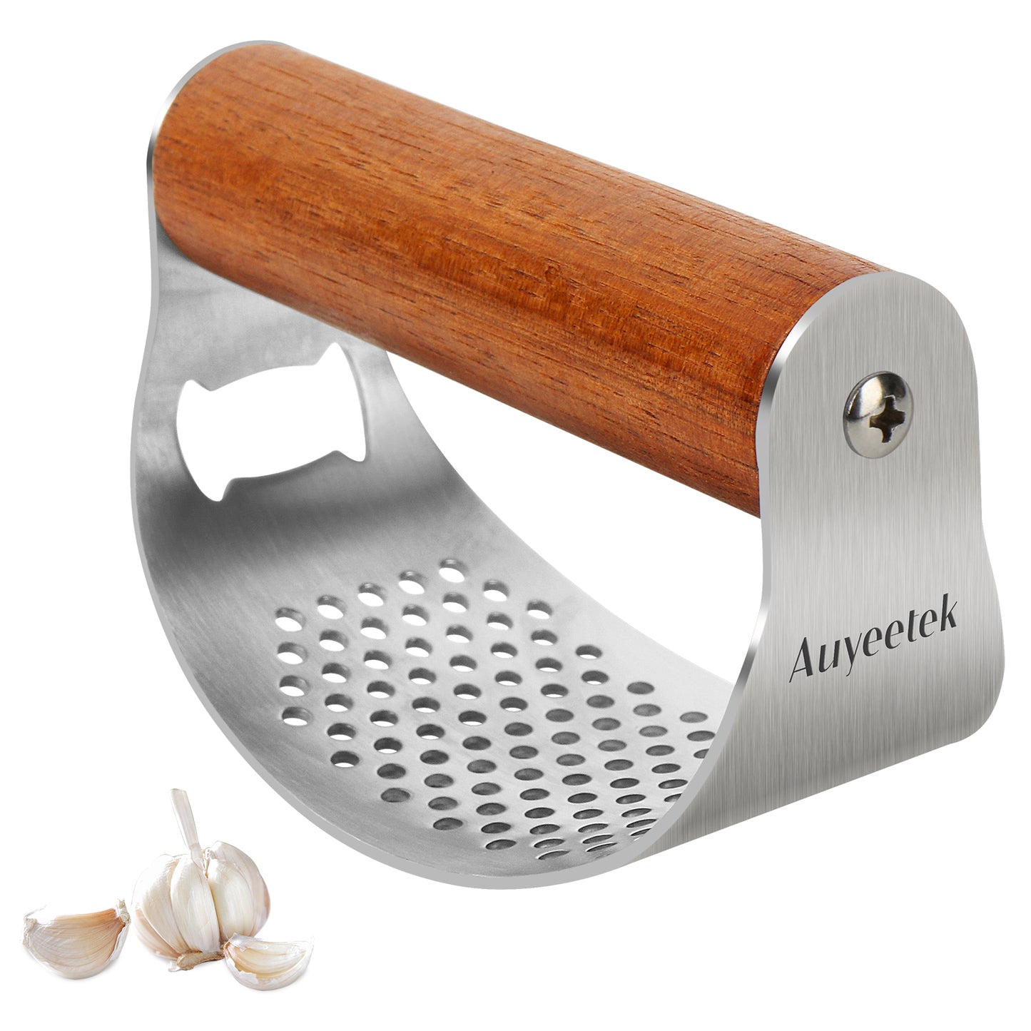 Wooden Garlic Press