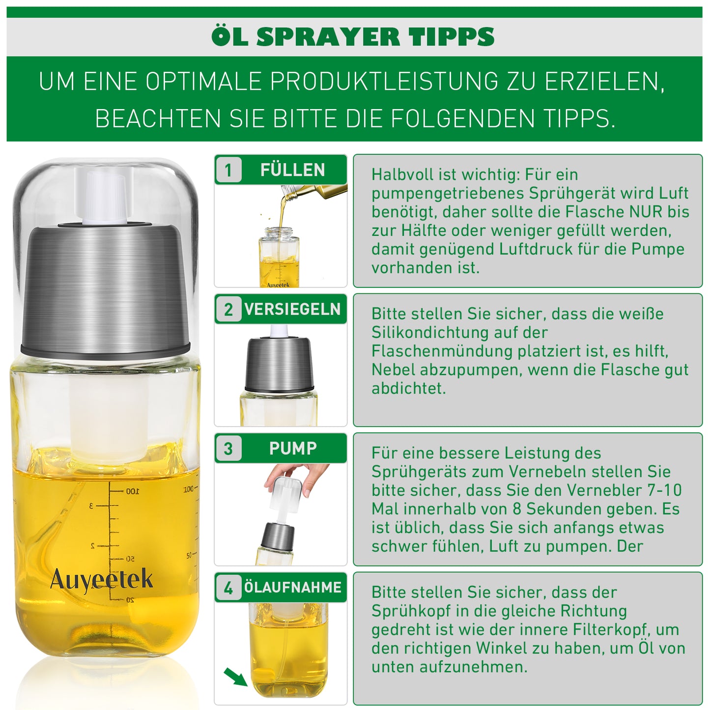 Olive Oil Dispenser Bottle Set