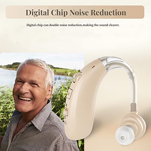 Hearing Aids with Bluetooth for Seniors&adults,Rechargeable Hearing Amplifier with Noise Cancelling,Volume Control,bluetooth mode,small,Easy to use